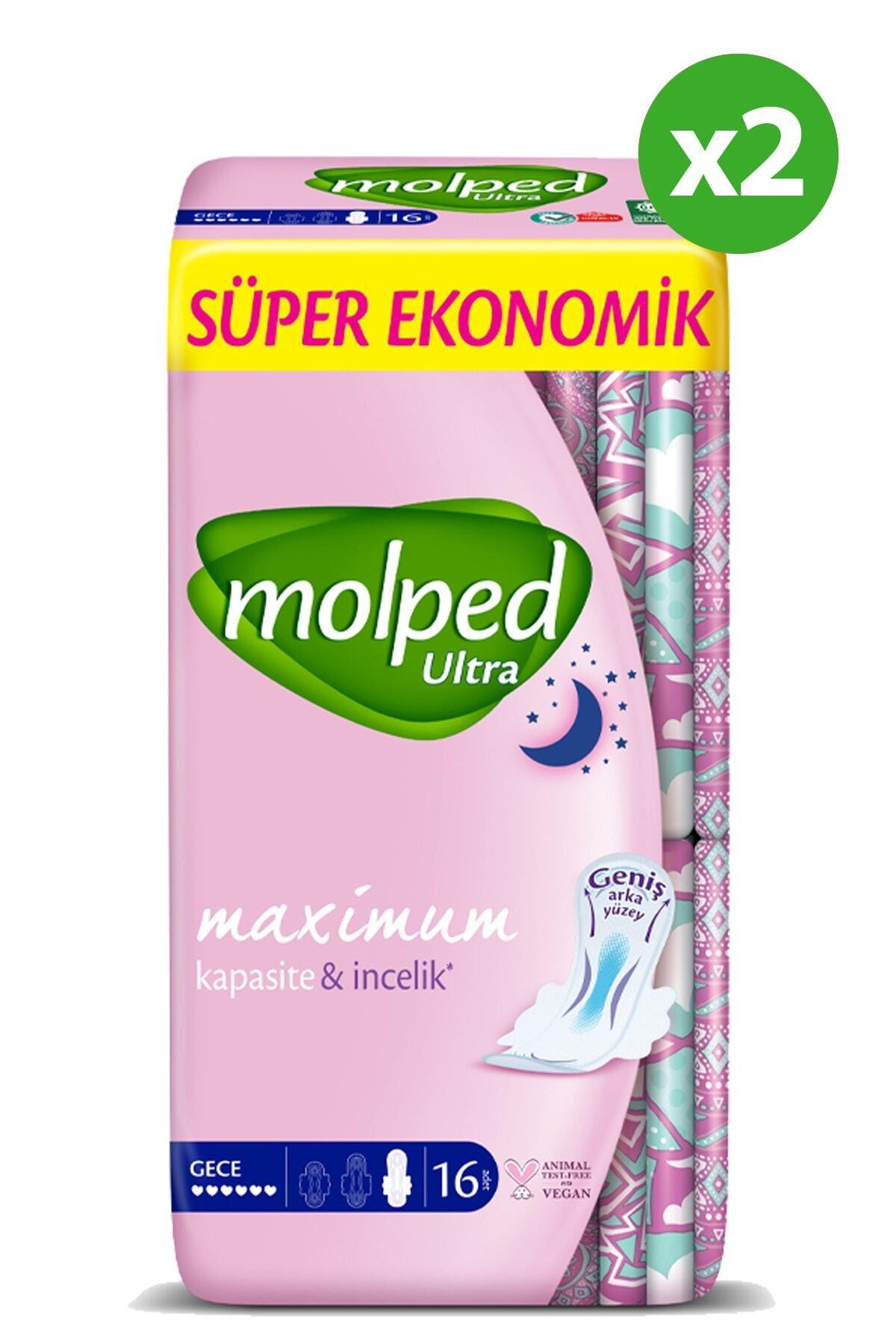 Ultra Süper Ekonomik Gece Hijyenik Ped 32'li