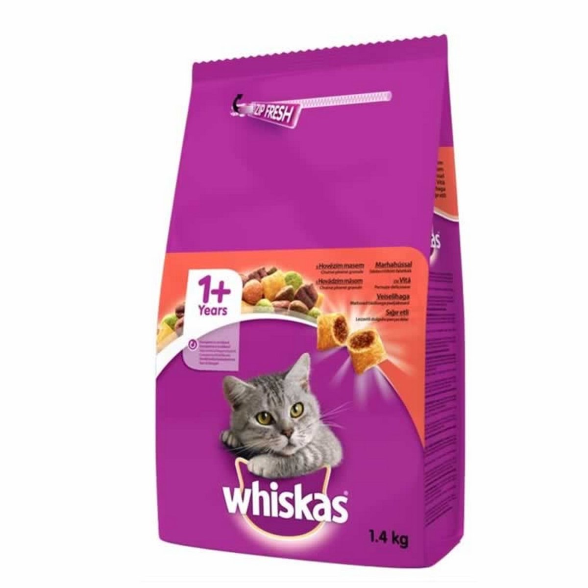 Whiskas Kuru Erişkin Biftek/Havuç 1.4 KG