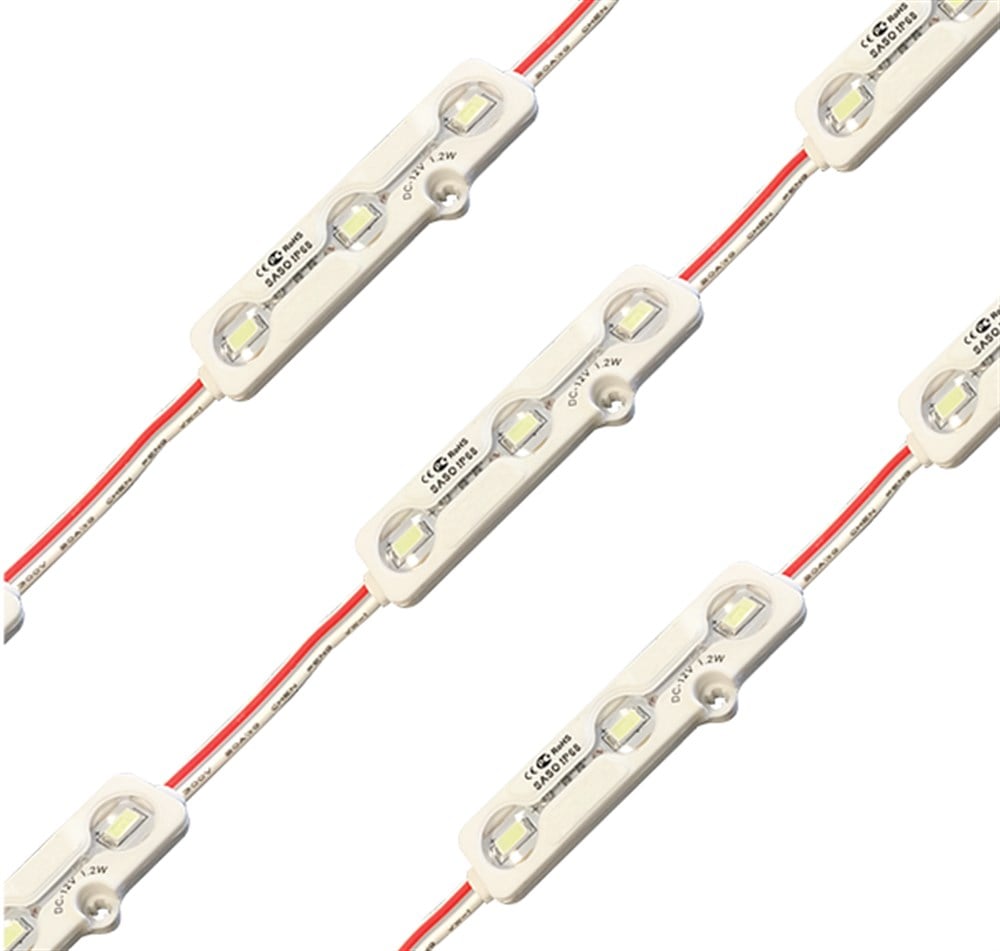 As04-00104 Ack Beyaz Üçlü Modül Led Kırmızı IşıkŞerit ve Hortum LedlerACKAS04-00104-10897