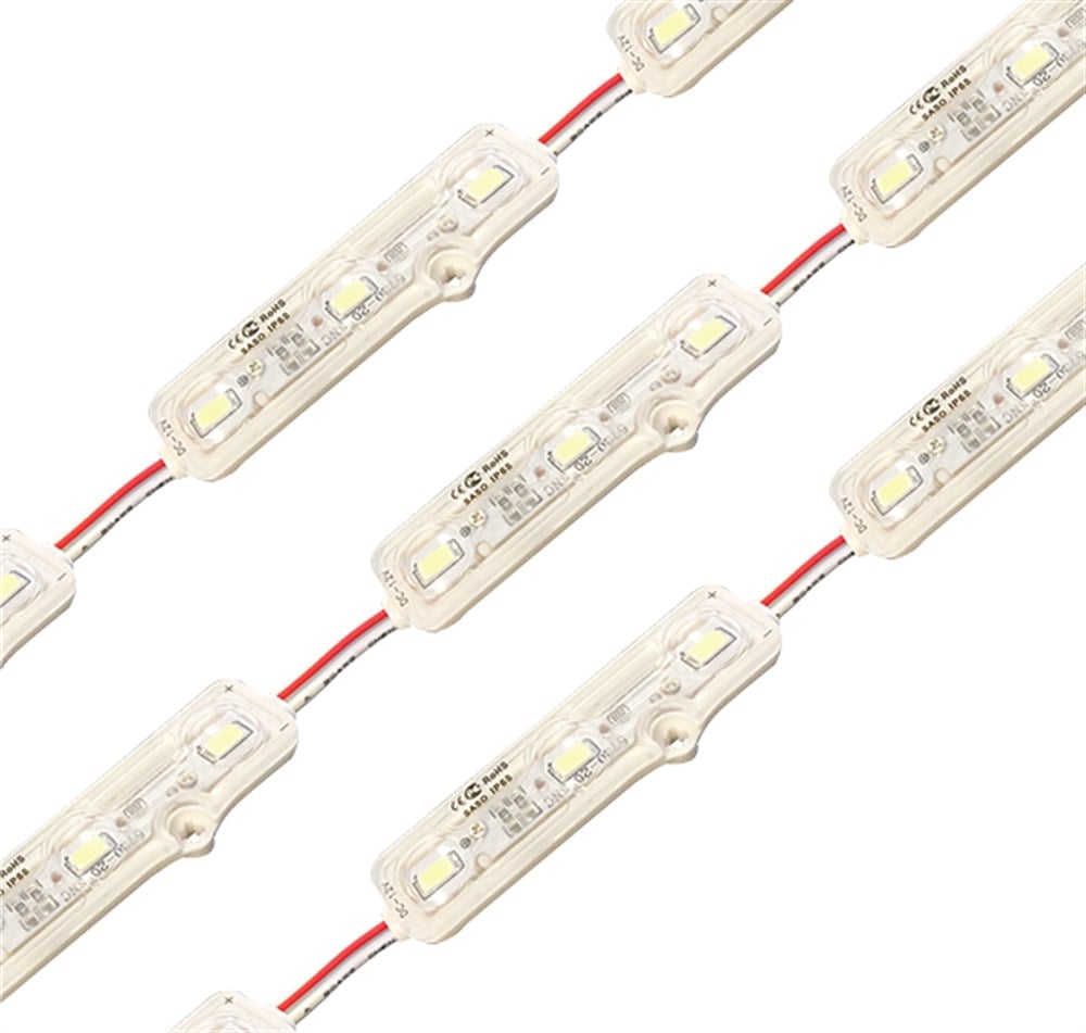 AS04-00204 Ack Şeffaf Üçlü Modül Led Kırmızı IşıkŞerit ve Hortum LedlerACKAS04-00204-10902
