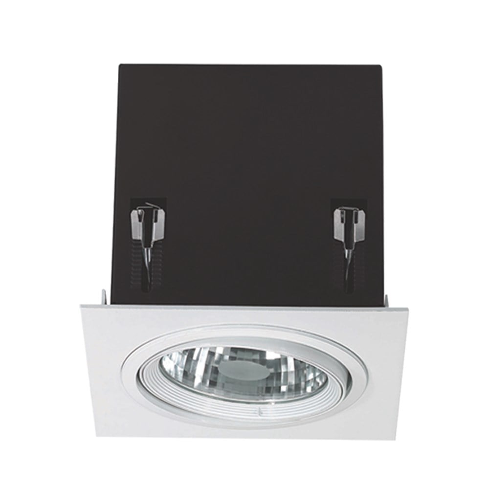 1206-001 Ack Sıva Altı Metal 1'Li Spot Beyaz Kasa Armatür G12 DuySıva Altı Led SpotlarACK1206-001-9397