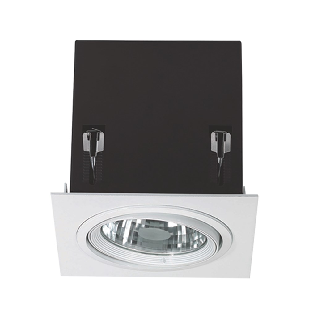 1206-002 Ack Sıva Altı Metal 2'Li Spot Beyaz Kasa Armatür G12 DuySıva Altı Led SpotlarACK1206-002-9398