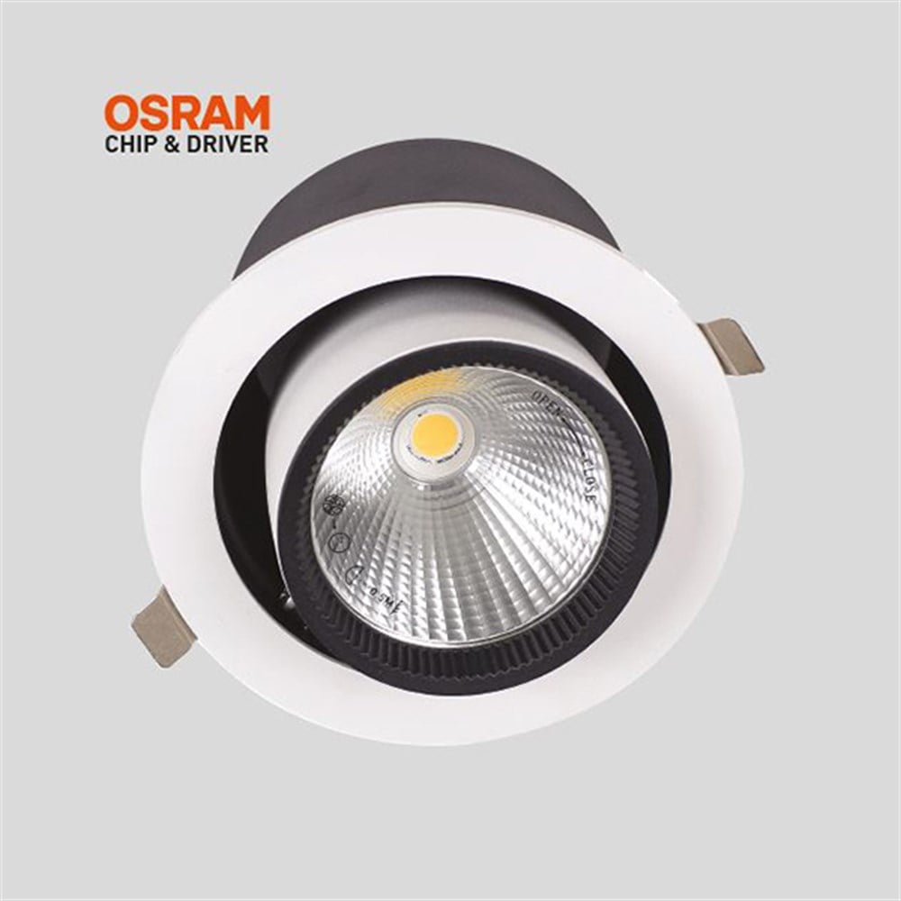 AD36-00600 Ack 30 W Led Salyangoz Spot Armatür Günışığı 3000kSıva Altı Led SpotlarACKAD36-00600-10249