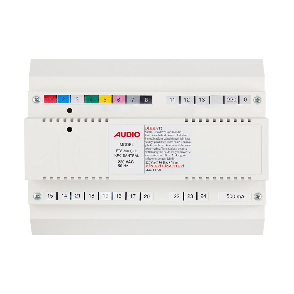 FTS-300 Audio Kapıcılı Çift Zilli SantralGörüntülü Ve Görüntüsüz DiafonAUDIOFTS-300-13263