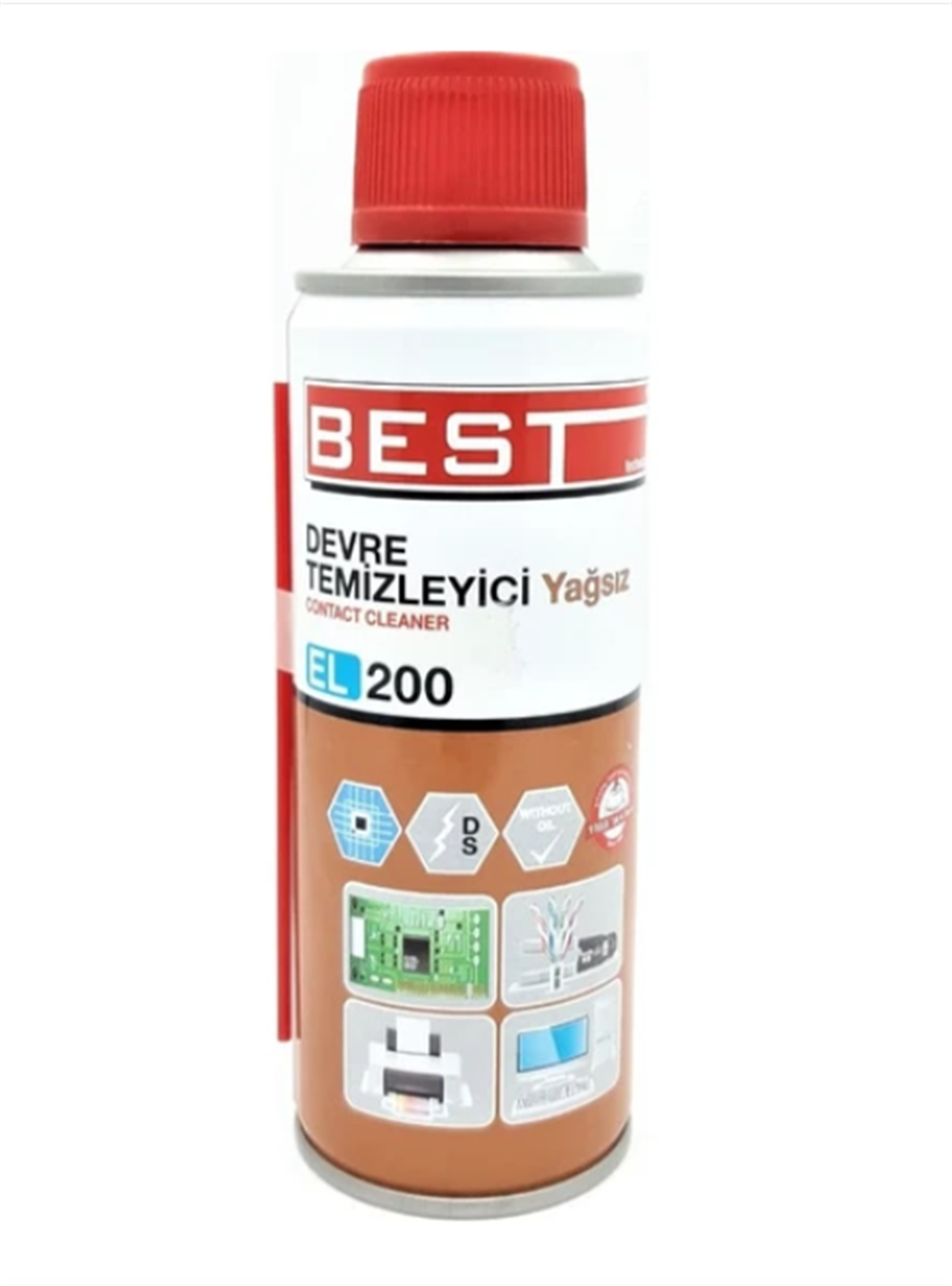 BEST Kontak Spreyi Devre Temizleyici [Yağsız] 200ML EL-200HIRDAVATBESTEL-200-20503