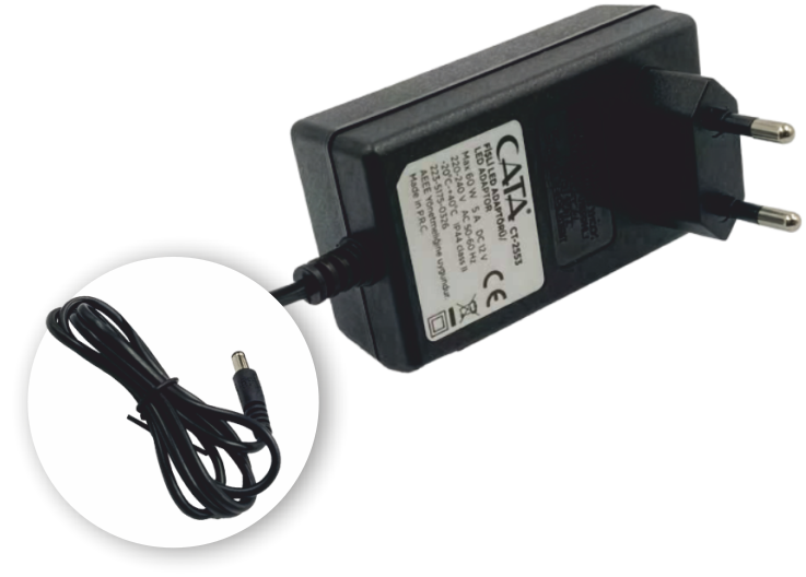 CATA CT 2553 Fişli Adaptör 5A 60W 220V CATA CT 2553 5A 220V Giriş 12V Çıkış Fişli Adaptör – En Uygun Fiyat | Stoktan Teslim cimenelektrik.comBalastlarCATACT-2553-20030