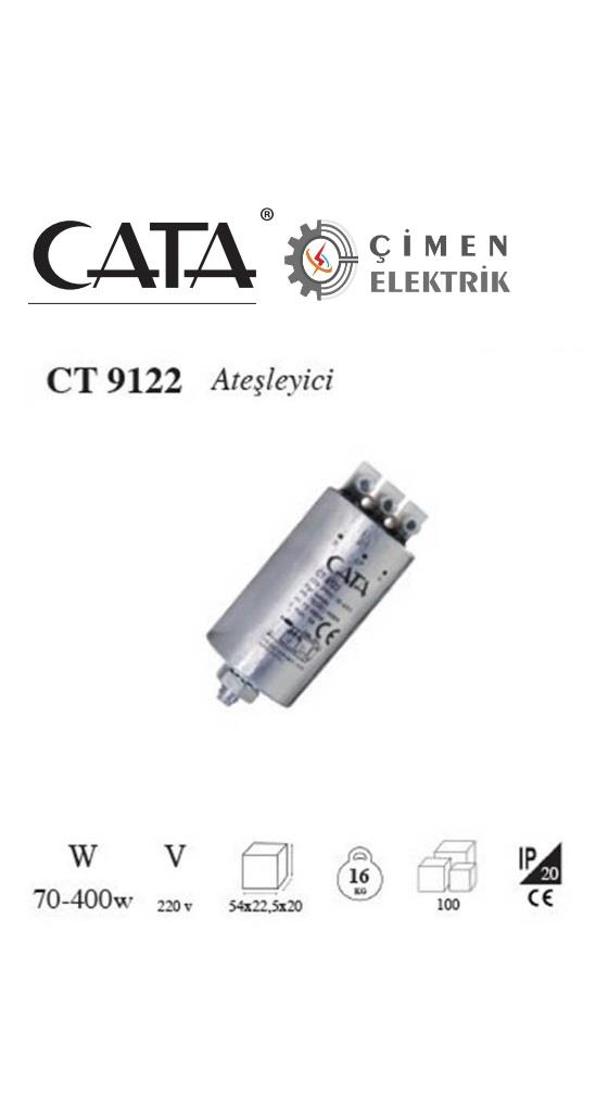 CATA CT 9122 Ateşleyici İgnitör 70-400 wEn Uygun Fiyat Garantisiyle CT 9122 Cata Ateşleyici İgnitör 70-400 w şimdi sadece Çimen Elektrik'teBalastlarCATACT-9122-12956