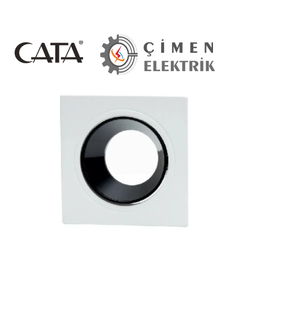 CATA CT 5051 Jaguar Kare Spot Kasası Beyaz-SiyahCT 5051 Cata Jaguar Kare Spot Kasası Beyaz-SiyahDekoratif Cam SpotlarCATACT-5051-12332