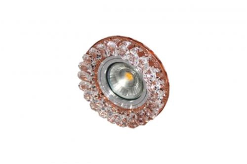 CT 6601 Kamelya Cata Led Çerçeveli Günışığı Kristal Cam Spot KasasıDekoratif Cam SpotlarCATACT-6601-12686