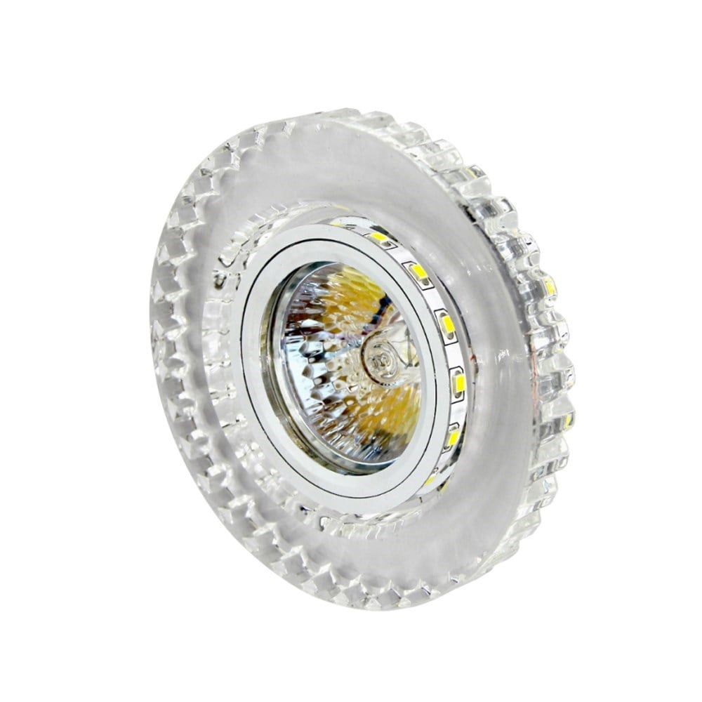 CT 6604 Cata Led Çerçeveli Günışığı Kristal Cam Spot KasasıDekoratif Cam SpotlarCATACT-6604-12689