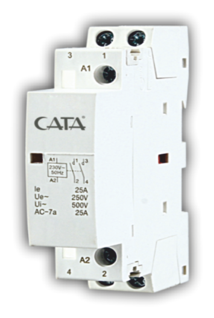 CATA CT 9183 Sesiz Modüler Aydınlatma Kontaktörü 25ACATA CT 9183 25A Sessiz Modüler Aydınlatma Kontaktörü – En Uygun Fiyat | Stoktan Teslim cimenelektrik.comKontaktörlerCATACT-9183-19915
