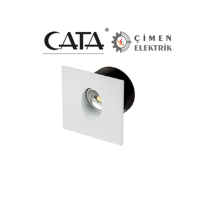 CATA CT 5179 3W Beyaz Kasa Koridor Aydınlatması 3200K Gün IşığıCATA CT 5179 3W Beyaz Kasa Led Spot 3200K Gün IşığıKoridor AydınlatmalarıCATACT-5179G-12405