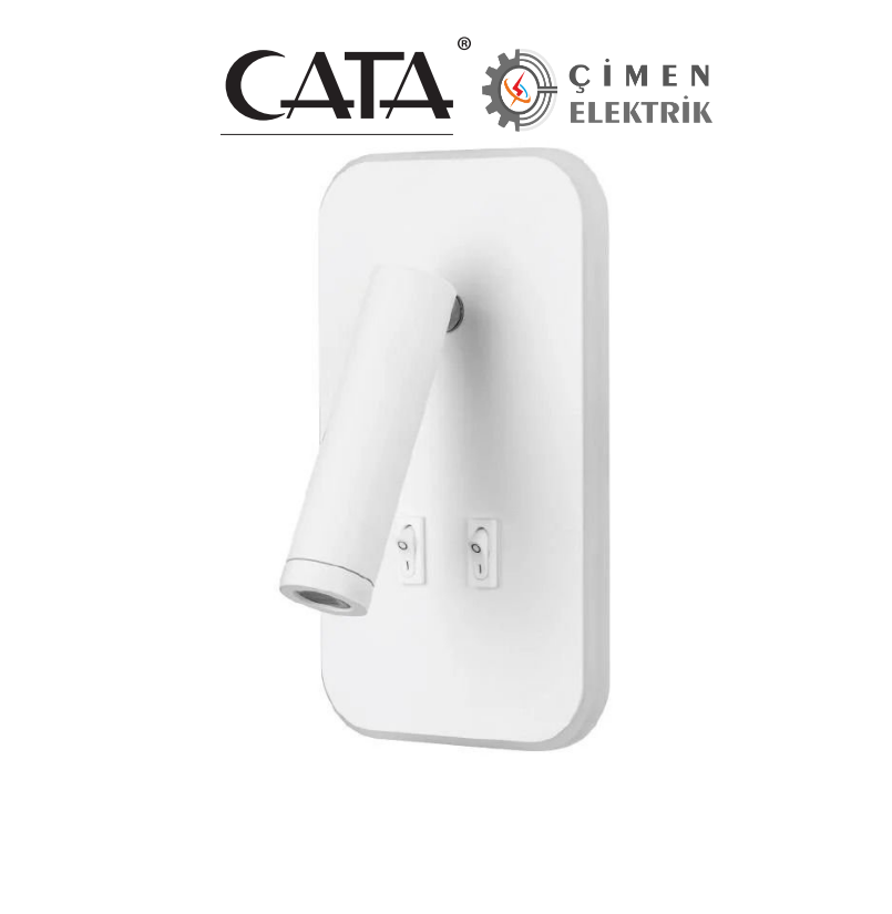 CATA CT 5243 Beyaz Kasa Çift Kademeli Aplik 13W 3200K Gün IşığıCata CT 5243 Beyaz Kasa Çift kademeli Yatak Başı aplik Fiyatları - Çimen ElektrikLed ApliklerCATACT-5243 Beyaz Kasa-20644