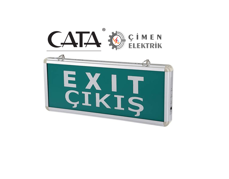 CATA CT 9175 3W Çift Yönlü Ledli Exıt Çıkış ArmatürEn Uygun Fiyat Garantisiyle CT 9175 Cata 3 W 3 Saat Şarjlı Ledli Exıt Armatür Çift Yönlü şimdi sadece Çimen Elektrik'te.Ledli Exıt ArmatürlerCATACT-9175-12974