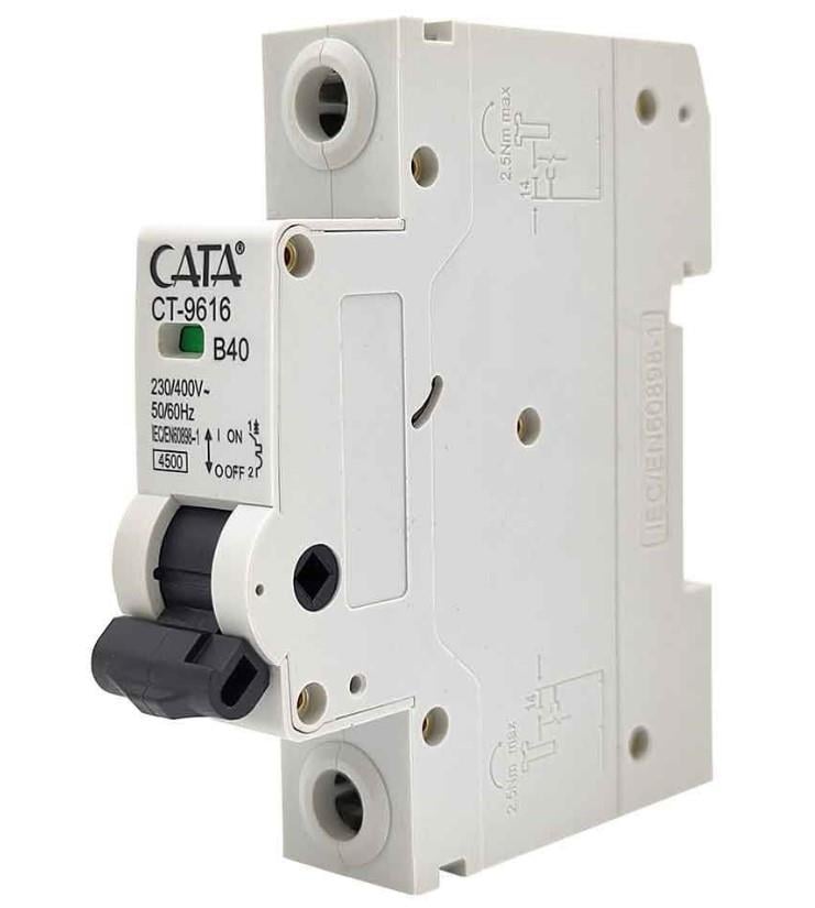 CATA CT 9616 1X40A 4.5kA B Tipi Otomatik SigortaCATA CT 9616 1X40A 4.5kA B Tipi Otomatik SigortaOtomatik SigortalarCATACT-9616-26830