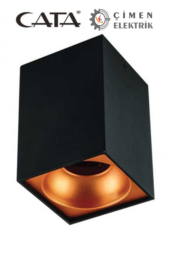 CATA CT 5420 Siyah Bakır Dekoratif Spot Kasa G-10 DuyCATA CT 5420 Siyah Bakır Dekoratif Spot Kasa G-10 DuyRay Spotlar ve RaylarCATACT-5420-12619
