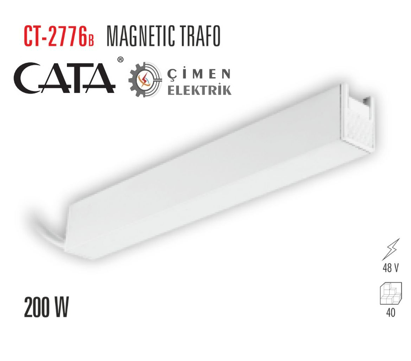 CATA CT 2776 200W Magnetıc Trafo Beyaz KasaCATA CT 2776 200W Magnetıc Trafo Beyaz KasaŞerit Led TrafolarıCATACT-2776B-27472
