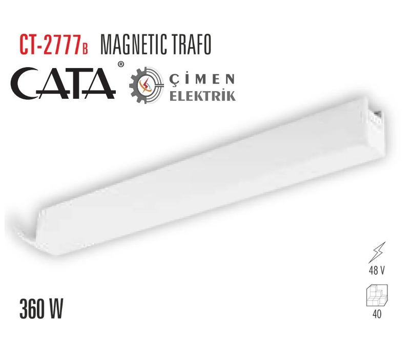 CATA CT 2777 360W Magnetıc Trafo Beyaz KasaCATA CT 2777 360W Magnetıc Trafo Beyaz KasaŞerit Led TrafolarıCATACT-2777B-27474