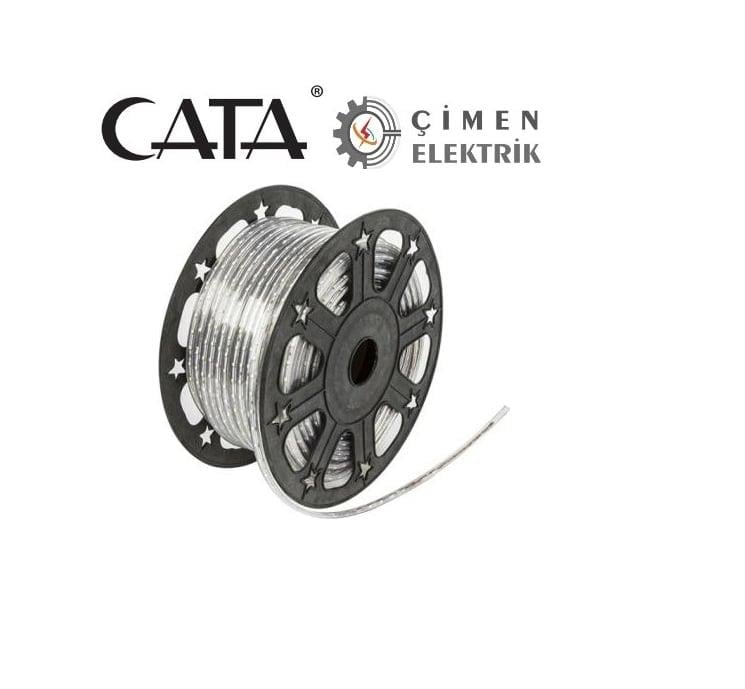 15 METRE CATA CT 4549 3 Çip Dış Mekan Şerit Led Beyaz 220VŞerit ve Hortum LedlerCATACT4549B-15-30428