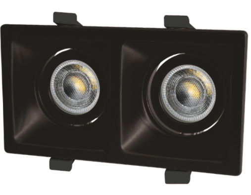 CATA CT 5005 İkili Siyah Spot KasasıCATA CT 5005 İkili Siyah Spot KasasıSıva Altı Led SpotlarCATACT-5005-20801