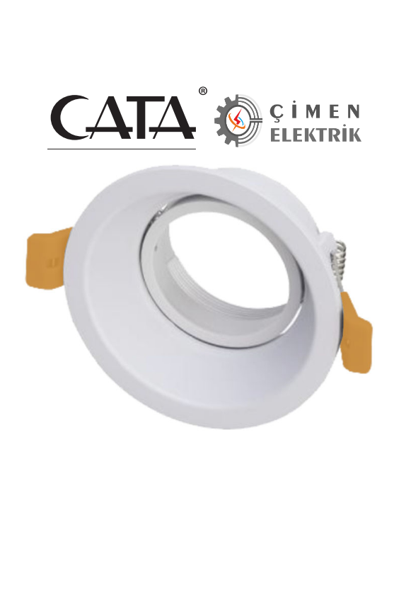 CATA CT 5001 Beyaz  Spot KasasıCT 5001 Cata Panter Spot Beyaz Boş KasaSıva Altı Led SpotlarCATACT-5001-12319