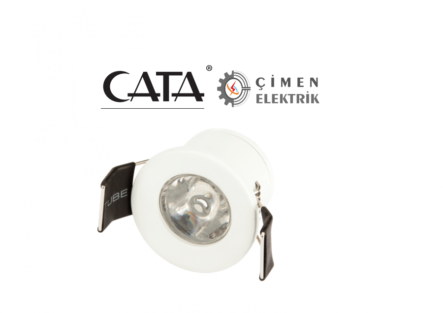 CATA CT 5270 1.5 W Yıldız Led Spot Beyaz Kasa Amber CT 5270 Cata 1.5 W Yıldız Led Spot Beyaz Kasa Amber Sıva Altı Led SpotlarCATACT-5270A-20011