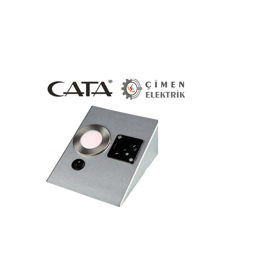 CATA CT 5211 Tezgah Aydınlatması 3200K GünışığıCT 5211 Cata 1 W Tek Prizli Tezgah Aydınlatma Günışığı 3200kSıva Üstü Led SpotlarCATACT-5211G-12441