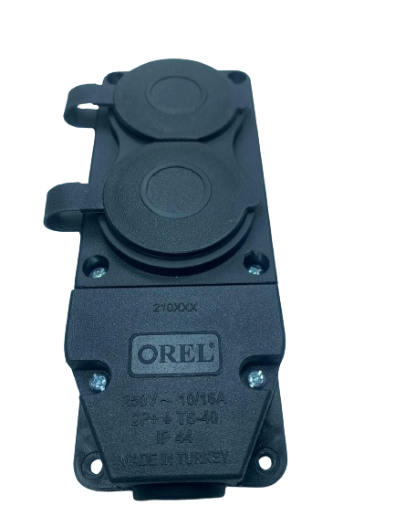 Orel 1x16 2 Li Kauçuk Grup Priz 220 VOrel 1x16 2 Li Kauçuk Grup Priz 220 VFiş ve PrizlerDiğerKAU-2-220-15338