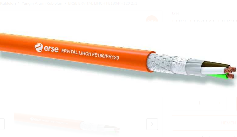 50 METRE Erse 2x1 mm2 LIHCH FE 180 HOPARLÖR KABLOSUKABLO VE KANALLARDiğerERSE LIHCH-50-28010
