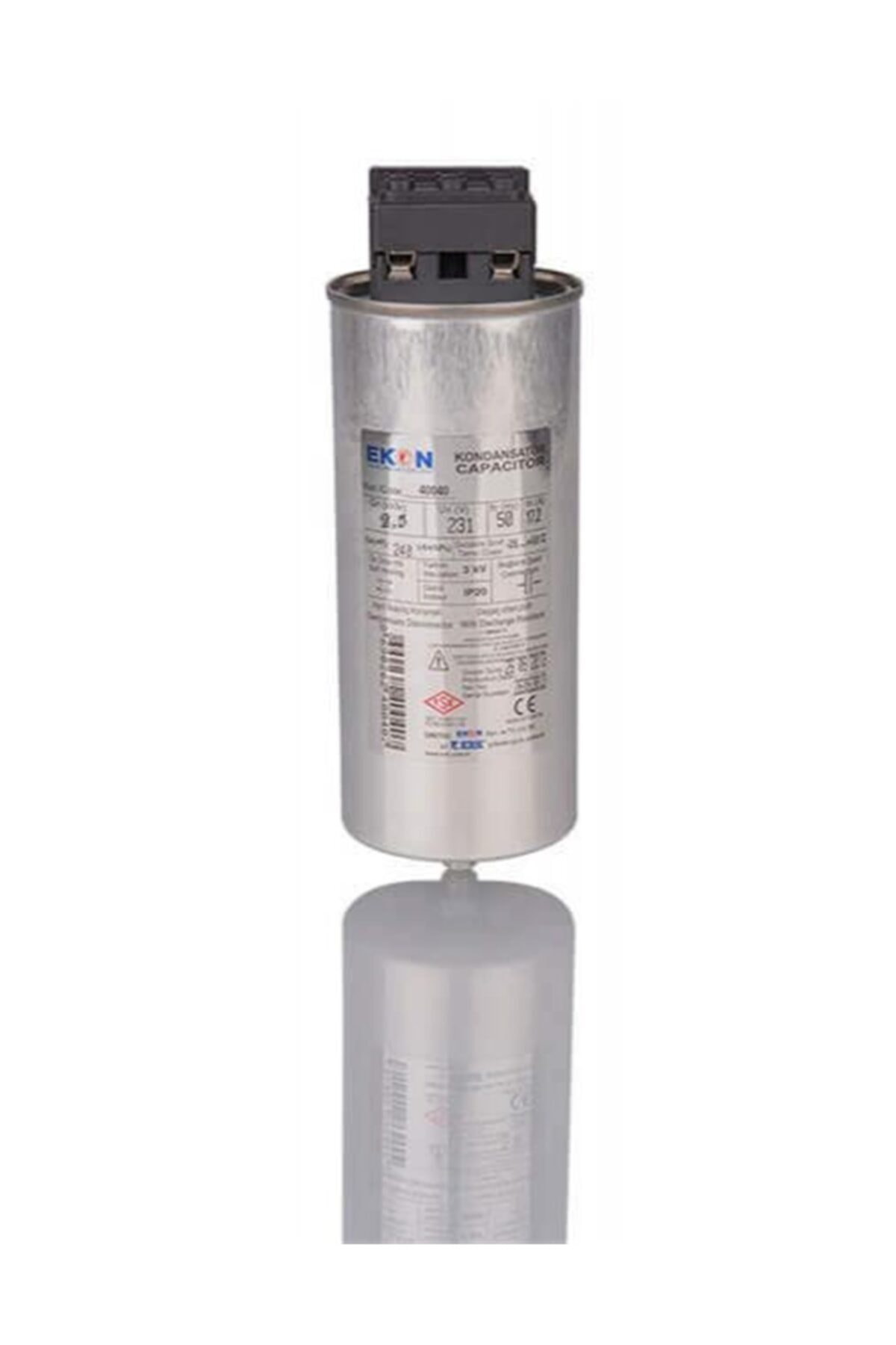 Ekon 41025 2,5 kVAr 400V Trifaze Silindir KondansatörEkon 41025 2,5 kVAr 400V Trifaze Silindir KondansatörKondansatörlerEKONEKON-41025-13204