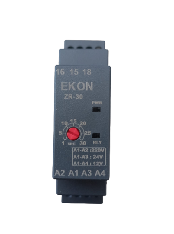 Ekon ZR 30 Zaman Rölesi Ray Tipi 1-30SnZaman Saatleri ve SensörlerEKON98501-23212