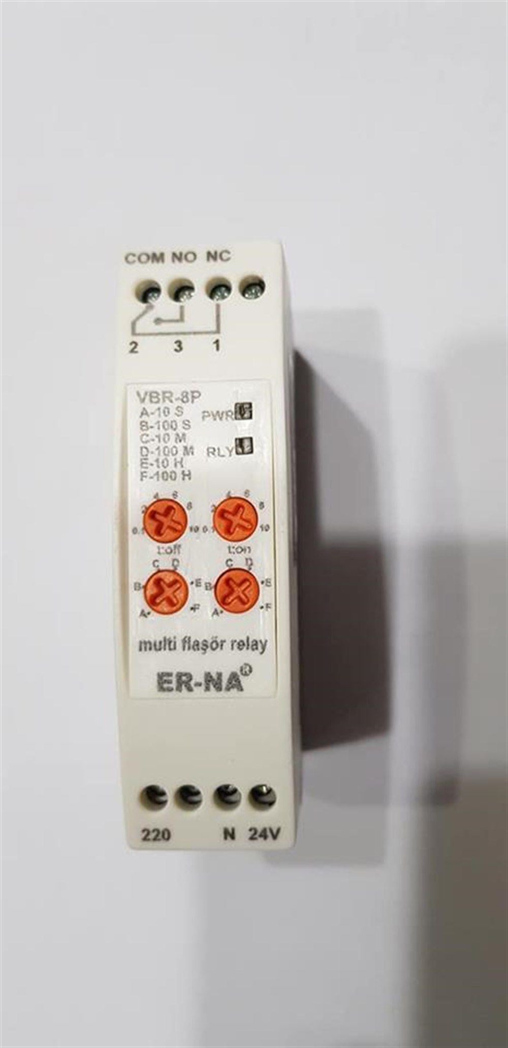 Erna VBR-8P Multifonksionlu Çift, Ayarlı Zaman RölesiZaman Saatleri ve SensörlerERNAVBR-8P-14836