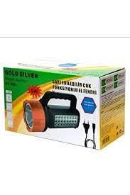 Gold Sılver GS 2681 Ledli Şarjlı 5w Çok Fonksiyonlu El FeneriEl FenerleriGOLD SILVERGS-2681-26720
