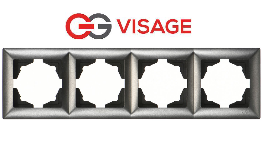 Günsan Visage Ambiance Füme 4 Lü Çerçeve Günsan Visage Ambiance Füme 4 Lü Çerçeve Anahtar PrizlerGÜNSAN01281700000145-8809