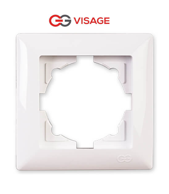 Günsan Visage Beyaz Tekli Çerceve Günsan Visage Beyaz Tekli Çerceve Anahtar PrizlerGÜNSAN01281100000140-8692