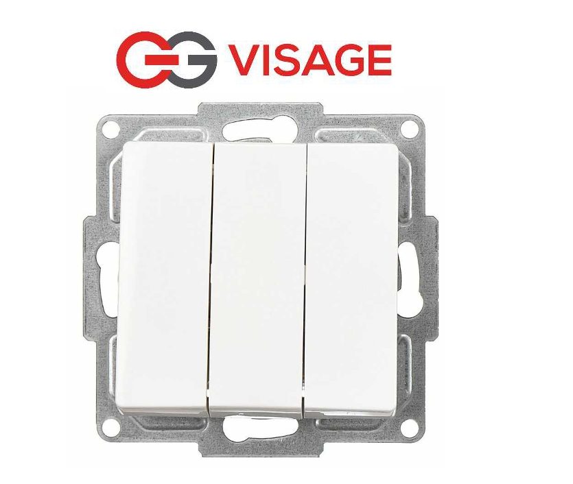Günsan Visage Beyaz Üçlü Anahtar ÇerçevesizGünsan Visage Beyaz Üçlü Anahtar ÇerçevesizAnahtar PrizlerGÜNSAN01281100150160-8704