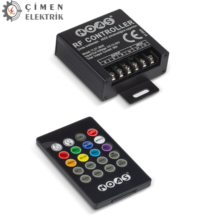 NOAS YL27 3600 RGB Kumanda 36AAydınlatma KumandalarıNOASYL27-3600-29514