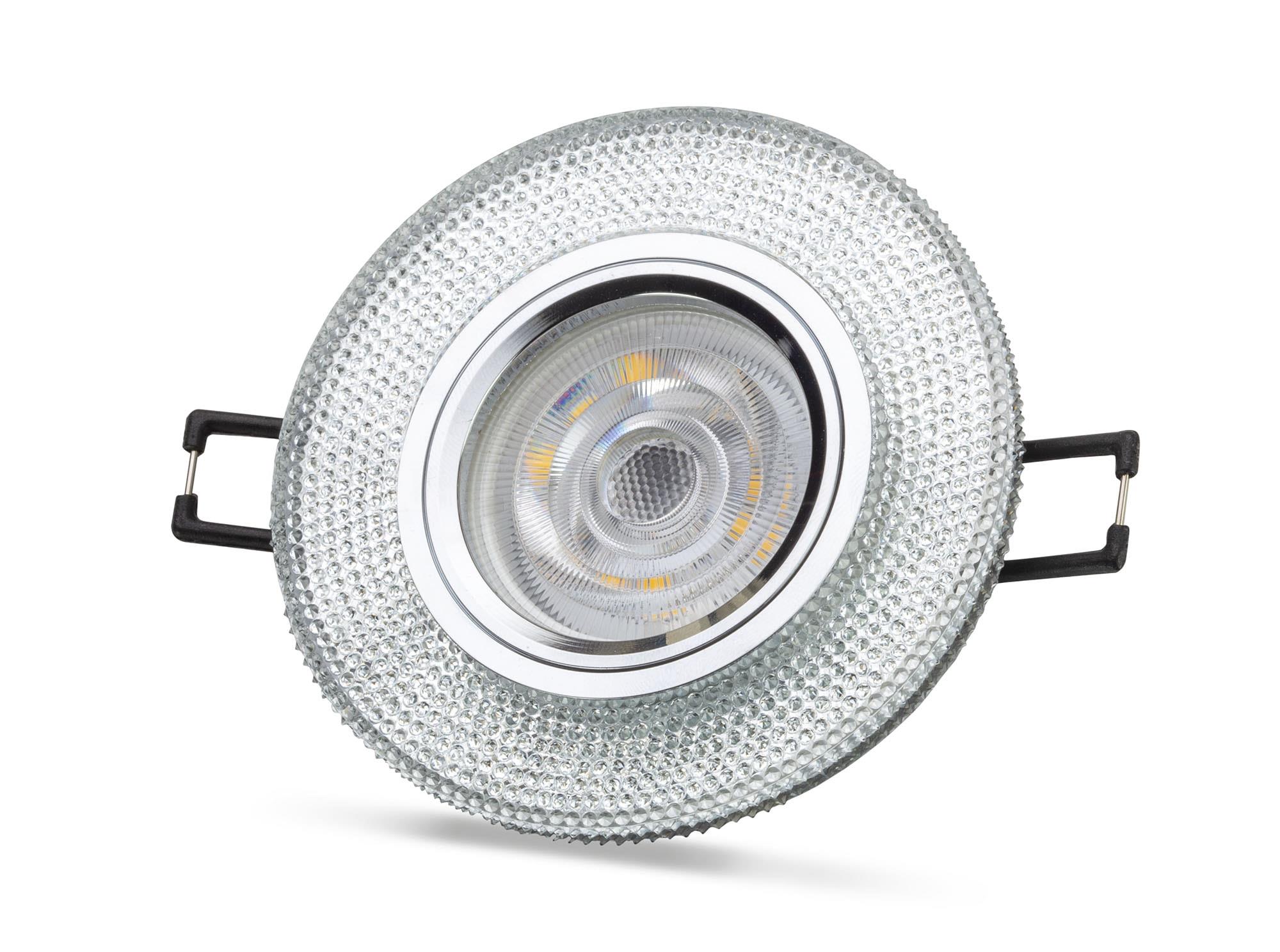 NOAS YL65 1707 Lita Led Çerçeveli 4000K Kristal Cam Spot KasaDekoratif Cam SpotlarNOASYL65-1707-30147