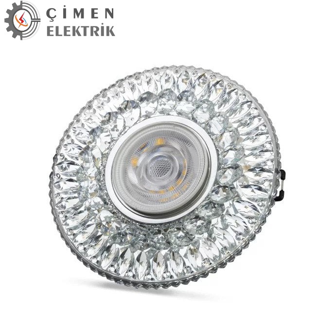 NOAS YL65 1777  Athena Led Çerçeveli 4000K Kristal Cam Spot KasaDekoratif Cam SpotlarNOASYL65-1777-29394