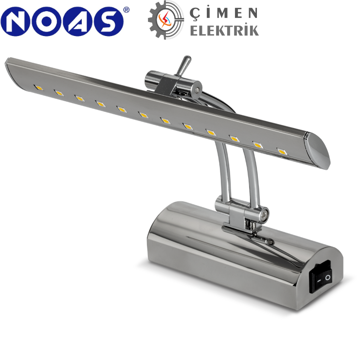 Noas YL85 1502 Krom Kasa Malaga Led Aplik 5W 3200K Gün IşığıLed ApliklerNOASYL85-1502-29263
