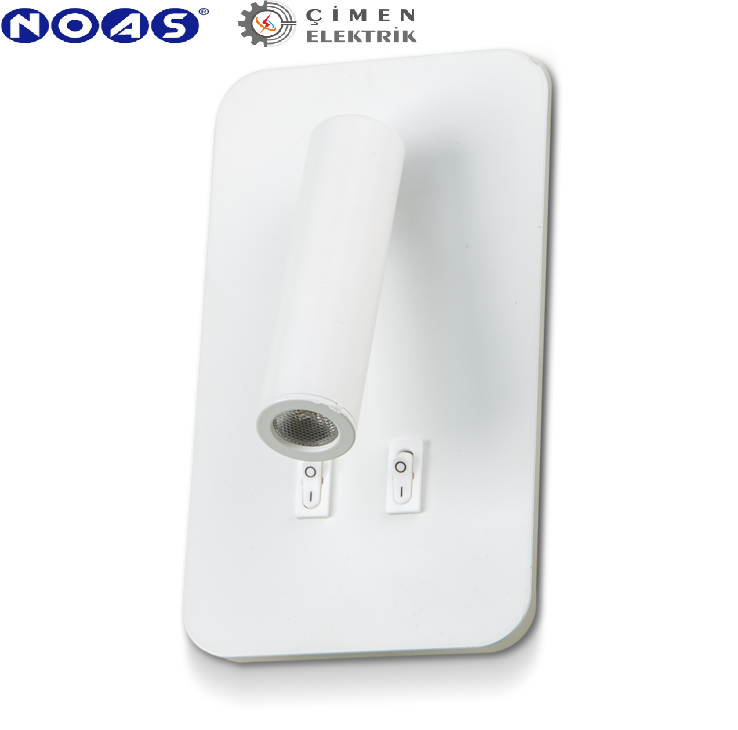 Noas YL85 1732 Beyaz Kasa Ronda Led Dekoratif Aplik 3+7W 3200K Gün IşığıLed ApliklerNOASYL85-1732-29267