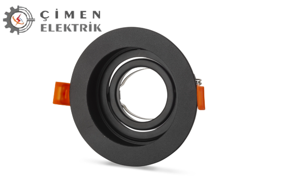 NOAS YL60 1660 Amazon Siyah Yuvarlak Spot KasasıSıva Altı Led SpotlarNOASYL60-1660-29554