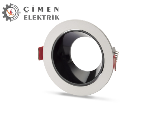 NOAS YL60 2110 Ren Beyaz Siyah Yuvarlak Spot KasasıSıva Altı Led SpotlarNOASYL60-2110-29556