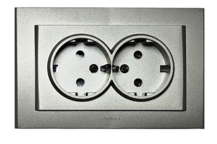 Ovivo Antrasit Mina İkili Topraklı Priz Çerçeveli Ovivo Antrasit Mina İkili Topraklı Priz Çerçeveli - Şık ve Güvenli Elektrik BağlantısıAnahtar PrizlerOVİVO401-130300-907-29543