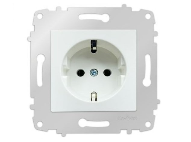 Ovivo Beyaz Topraklı Priz Çerçevesiz GranoOvivo Beyaz Topraklı Priz Çerçevesiz GranoAnahtar PrizlerOVİVO600-000301-217-26404