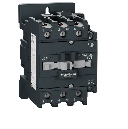 Schneider 30KW 65 A Kontaktör 220V AC 1NO 1 NC LC1E65M5KontaktörlerSCHNİDERSCH-LC1E65M5-13532