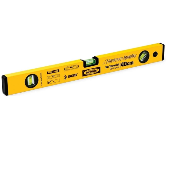 SGS 1710 Su Terazisi Alüminyum Gövde Gold Kasa 40 CM Ölçüm Aletleri SGSSGS-1710-27086