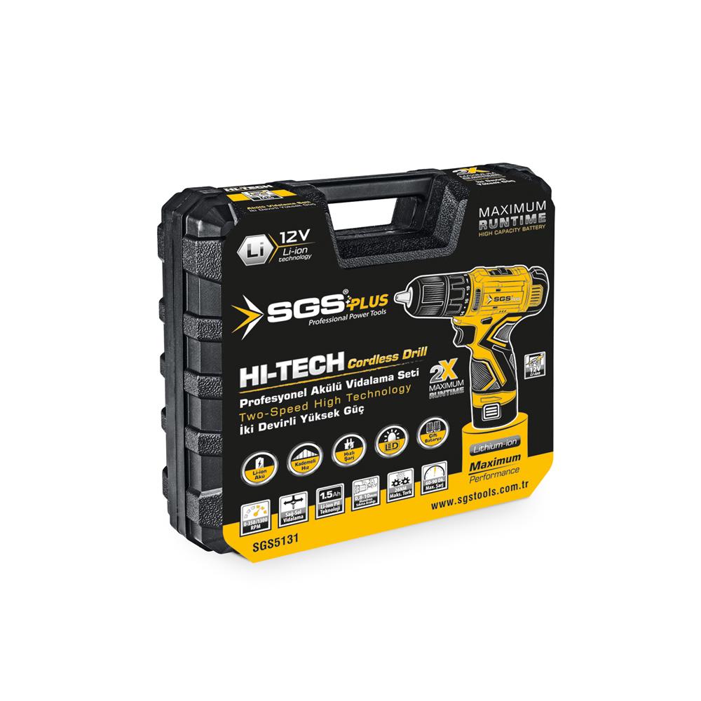 SGS 5131 Şarjlı Akülü Matkap 12 Volt 1,5AhMatkap ÇeşitleriSGSSGS-5131-24417