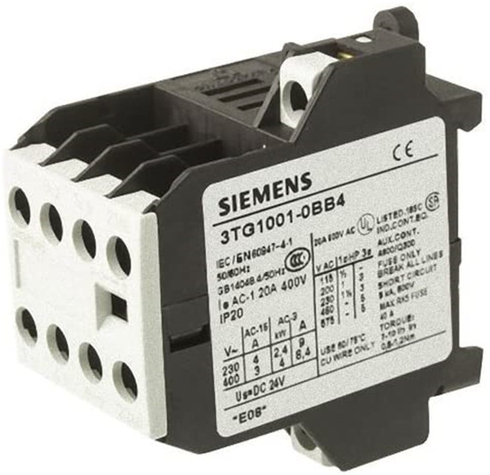 Siemens Mini Kontaktör 24v Dc 3NO 1NC 3TG10-01-0BB4KontaktörlerSIEMENS3TG10-01-0BB4-9540
