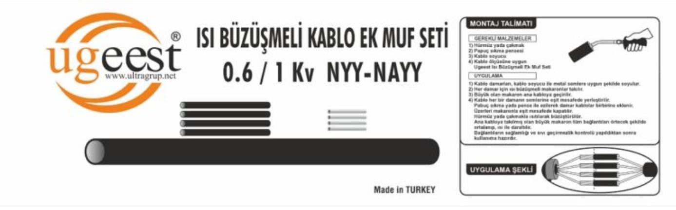 Ugeest 3X16+10 Isı Büzüşmeli Ek MufEkmuflarUgeestUgeest-3X16+10 Ek Muf-27235